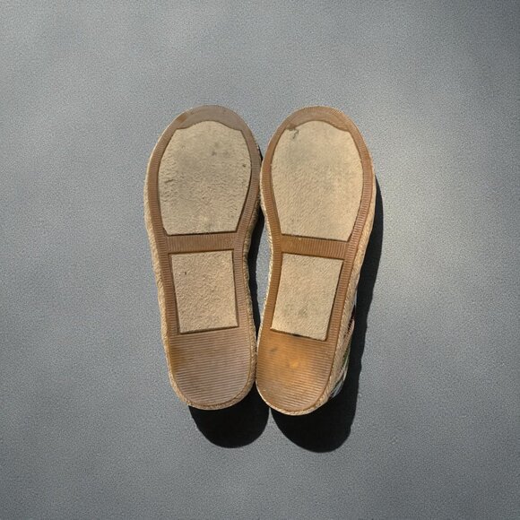 Set Of 2 Faded Glory Espadrilles Size 8 Zigzag & Striped Slip-On Flats Casual Sh - Picture 10 of 10